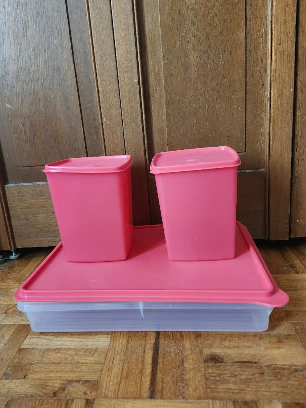 Tupperware SnackStor 5346B-1 & 2 Rectangular Storage Containers 1311-20